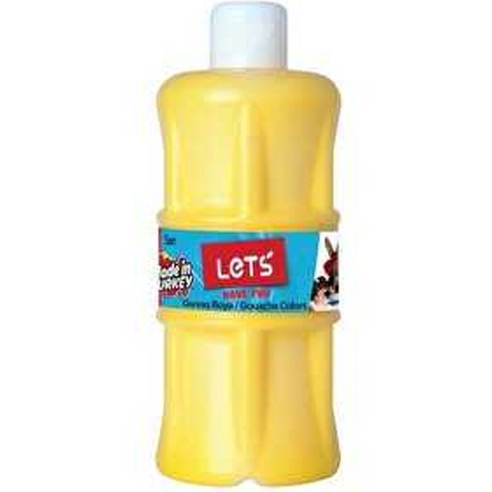 LETS GUAJ BOYA 500 ML PLASTİK SARI L-5101