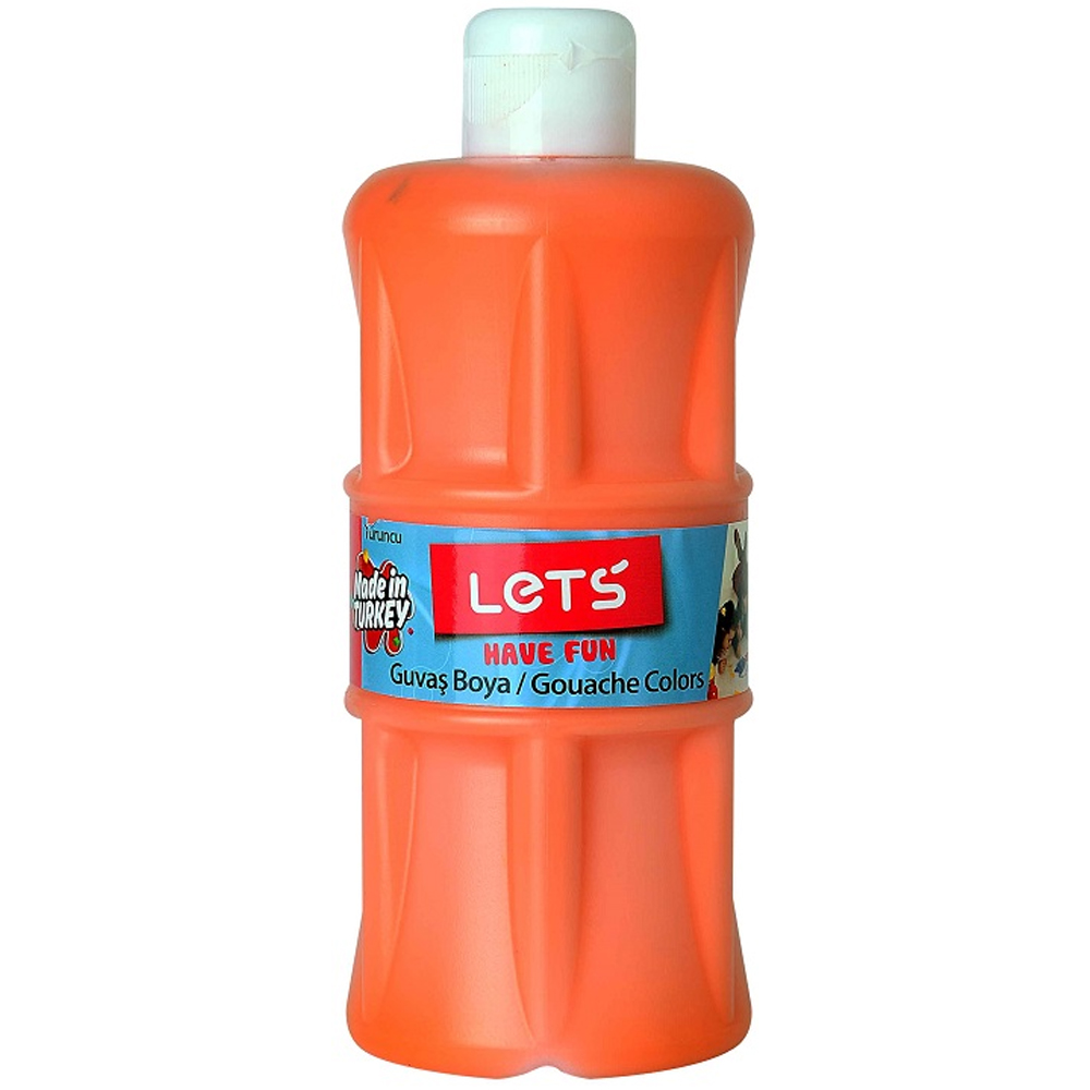 LETS GUAJ BOYA 500 ML PLASTİK TURUNCU L-5102