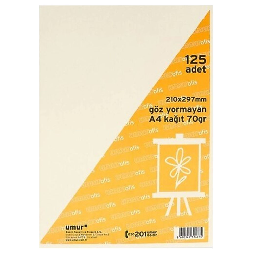 Umur Kitap Kağıdı A4 125 Li - 125'li Paket