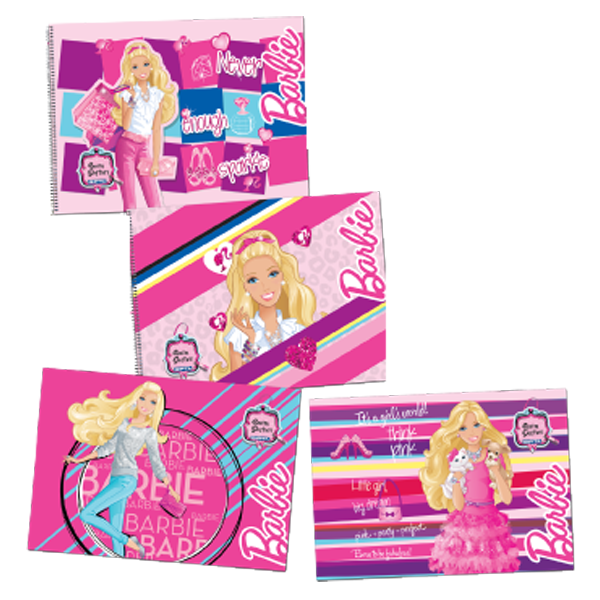 Gıpta Resim Defteri Spiralli 15 Yp 17X24 Barbie 5454 - 12'li Paket