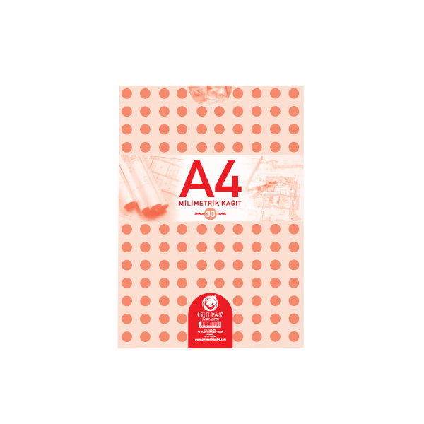 Gülpaş Teknik Resim Defteri Bloknot A4 30 Yp 144 - 12'li Paket