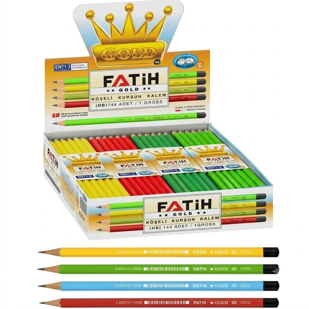 FATİH KURŞUN KALEM MERCANLI GOLD HB 11010