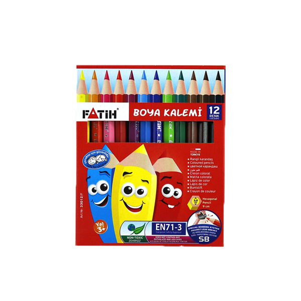 Fatih Kuru Boya Yarım Boy 12 Li 33012 - 24'lü Paket