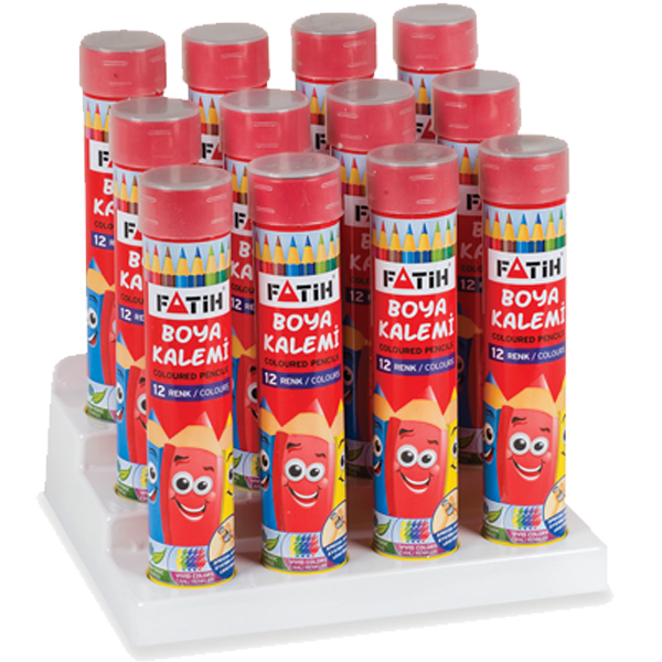 Fatih Kuru Boya Metal Tüp Kutu Tam Boy 12 Li 33114 - 12'li Paket