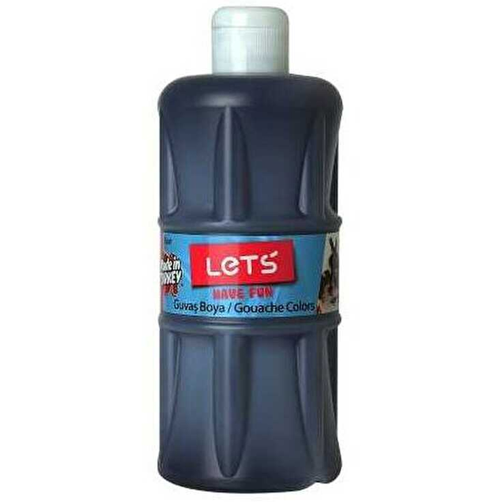 LETS GUAJ BOYA 500 ML PLASTİK SİYAH L-5109