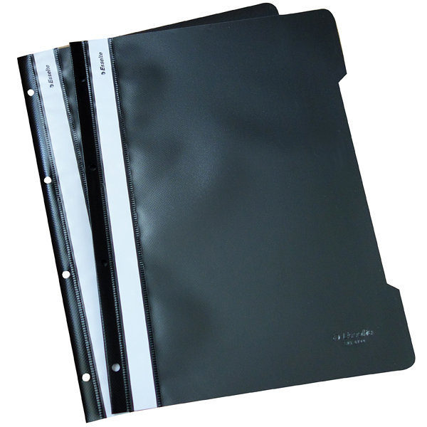 Esselte Telli Dosya Plastik A4 Siyah Slt-4199 - 50'li Paket