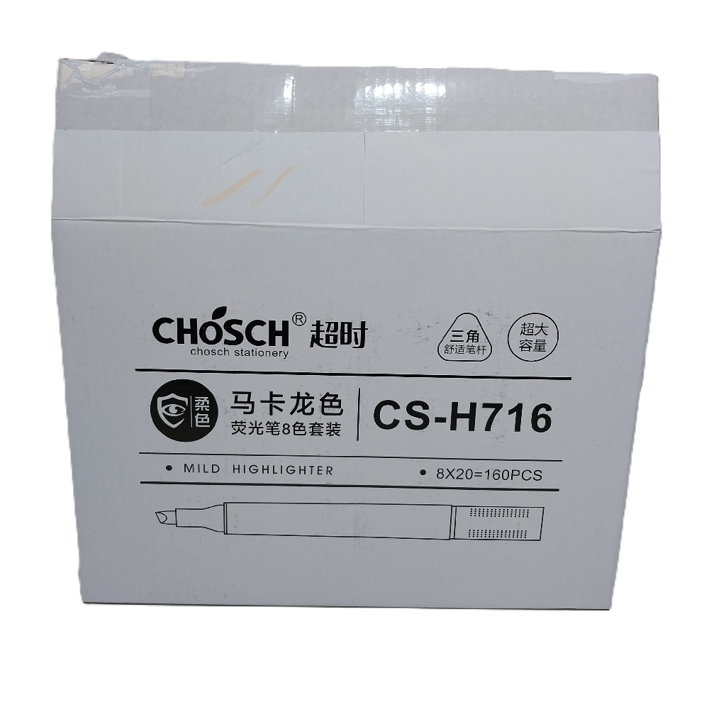 Bafix Fosforlu Kalem Kalem Tipi Chosch 8 Renk 8 Li Blister Cs-H716