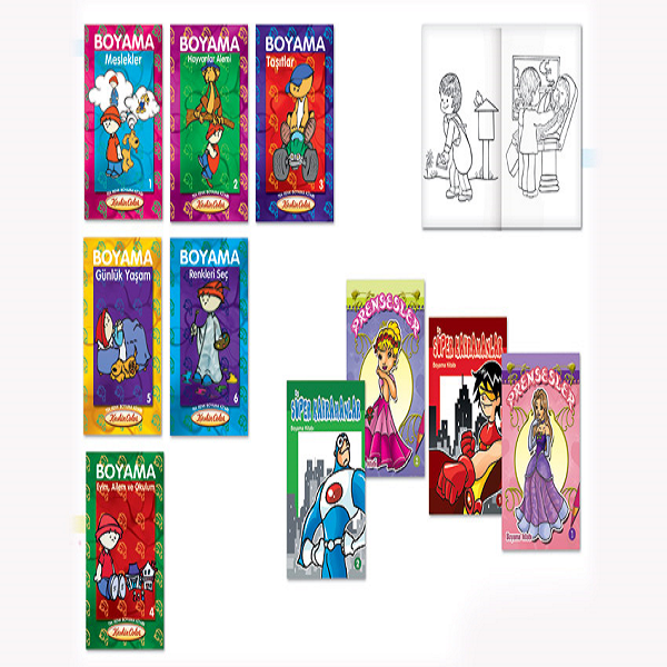 Keskin Color Boyama Kitabı Tek Renk Karışık 20X28 240200-99