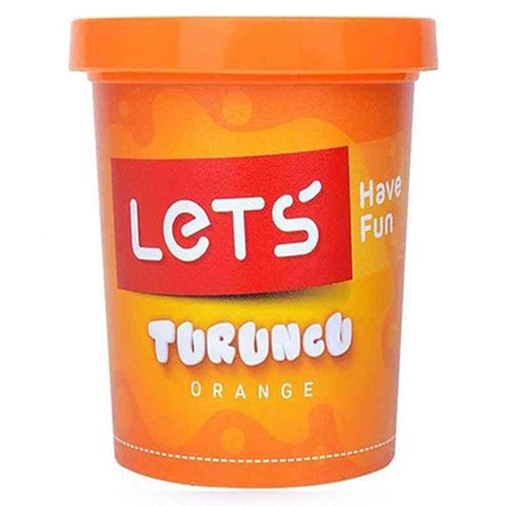 Lets Oyun Hamuru Tek Renk 150 Gr Fosforlu Turuncu L8340-16