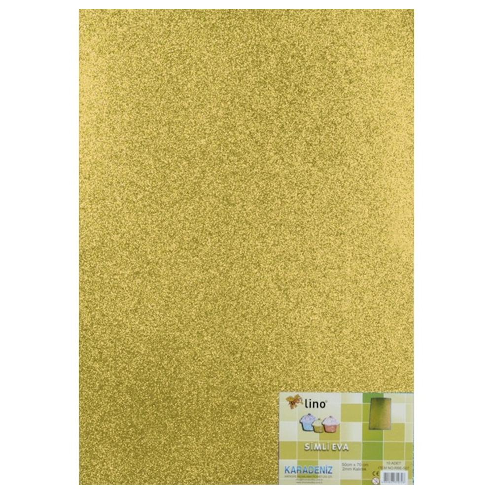 LİNO EVA 50X70 CM.ALTIN 2 MM SİMLİ