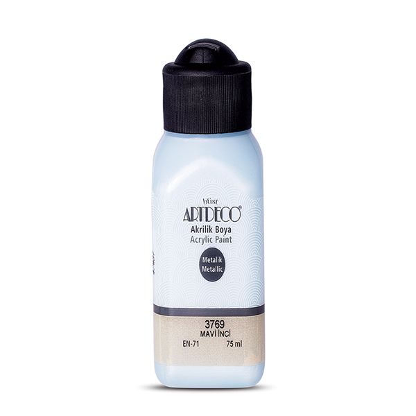 Artdeco Akrilik Boya Metalik 75 Ml Mavi İnci 3769