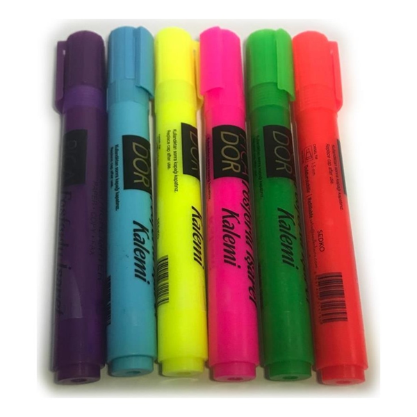 Picador Fosforlu Kalem Pembe 421 - 10'lu Paket