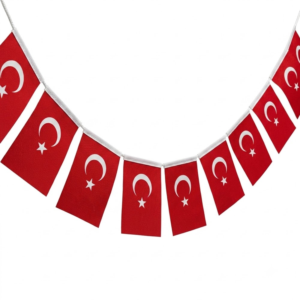 VATAN KAĞIT BAYRAK TÜRK İPLİ 50 Lİ ORTA VT807
