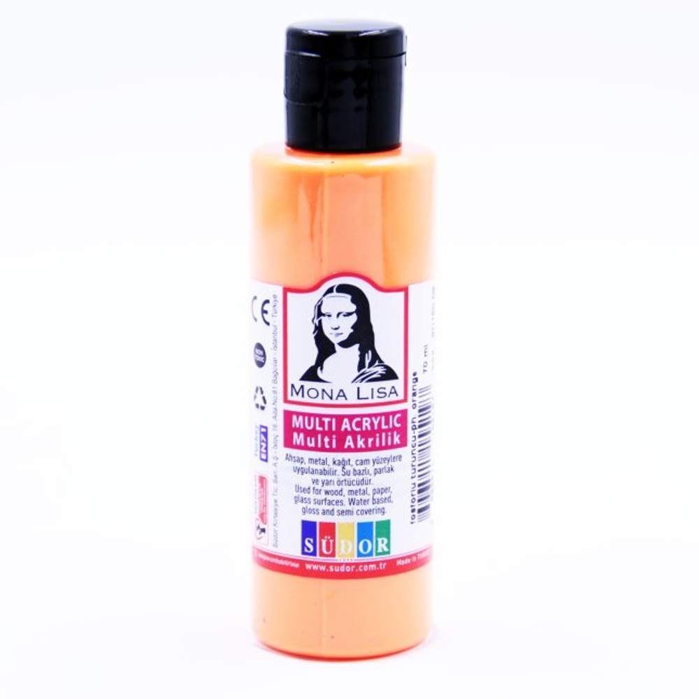 MONA LİSA MULTİ AKRİLİK 70 ML FOSFORLU TURUNCU SD160-09