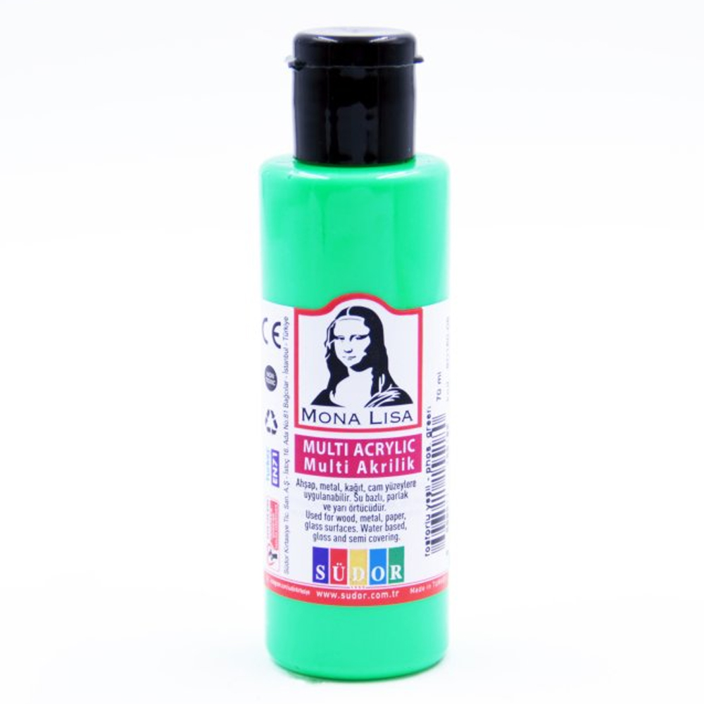 MONA LİSA MULTİ AKRİLİK 70 ML FOSFORLU YEŞİL SD160-08