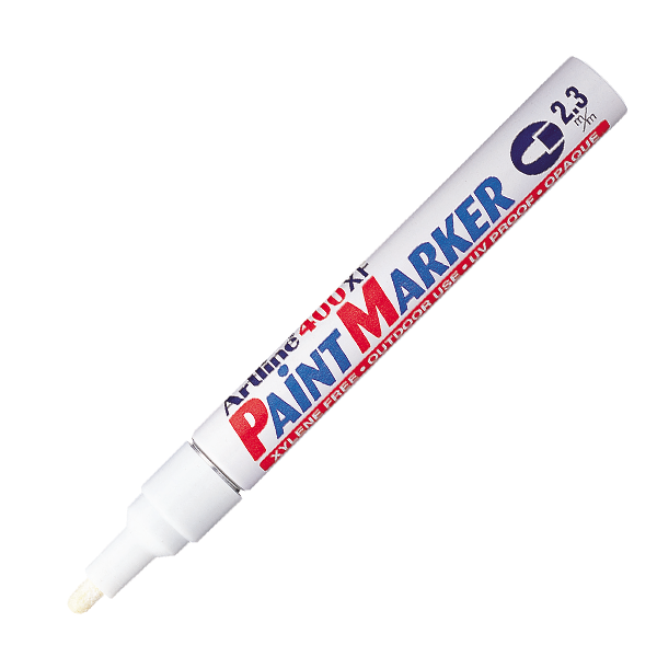 Artline Markör Yuvarlak Uçlu 2.3 Mm Beyaz Ek400Xf - 12'li Paket