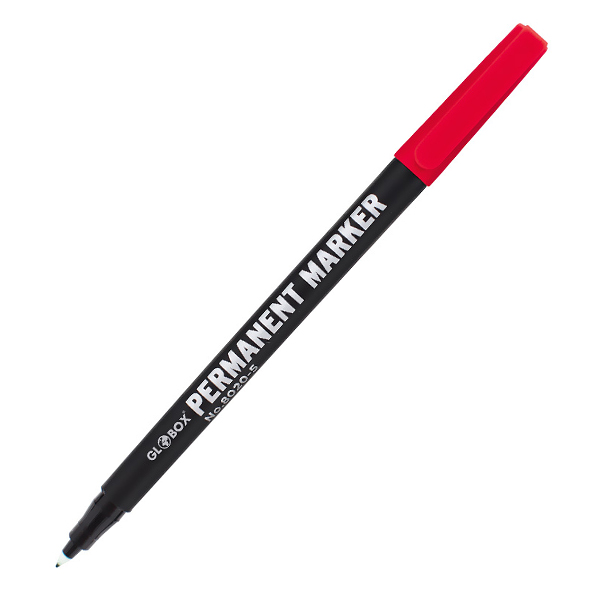Globox Asetat Kalemi Permanent M Seri Kırmızı 1006 - 10'lu Paket