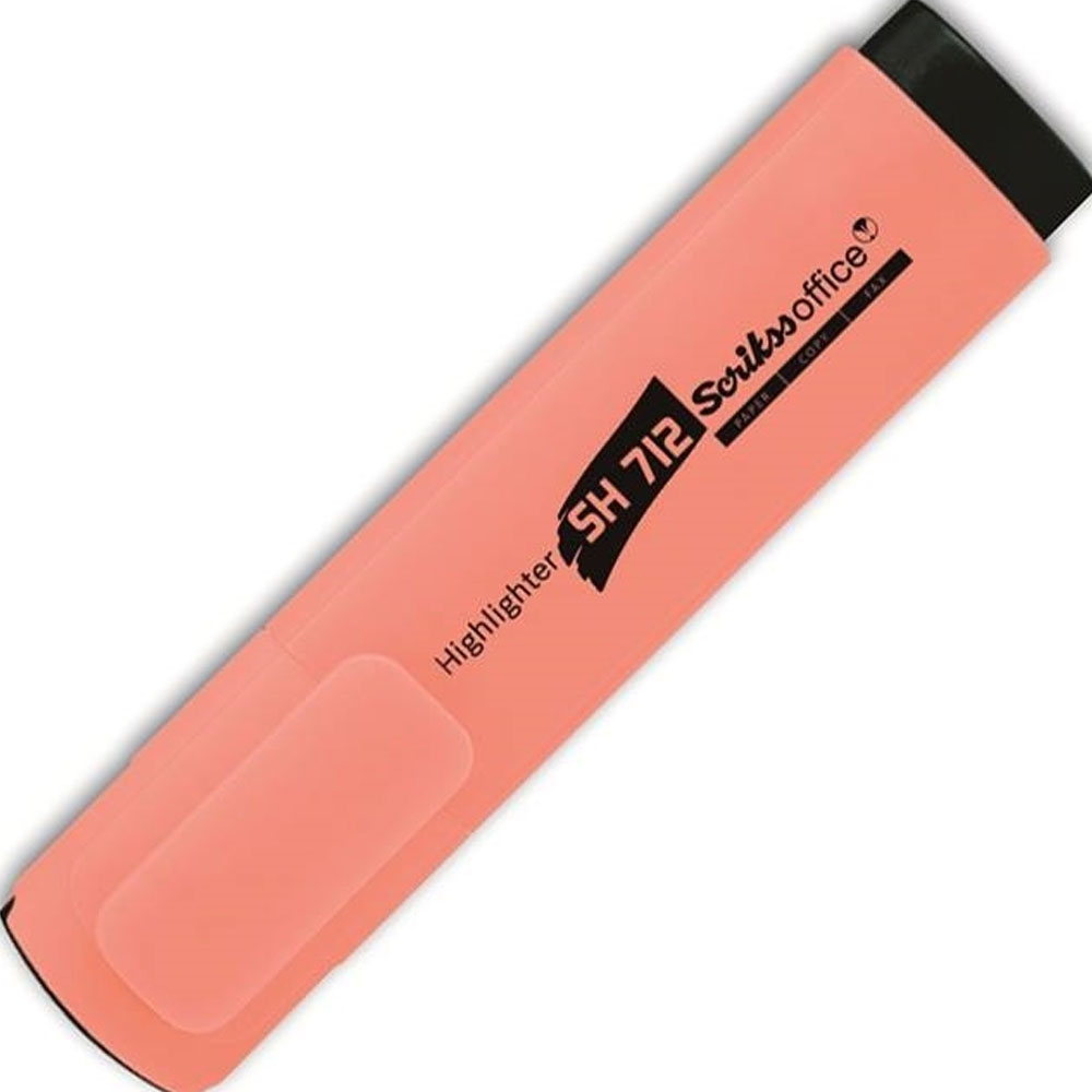 Scrikss Fosforlu Kalem Pastel Turuncu Sh 712 - 12'li Paket