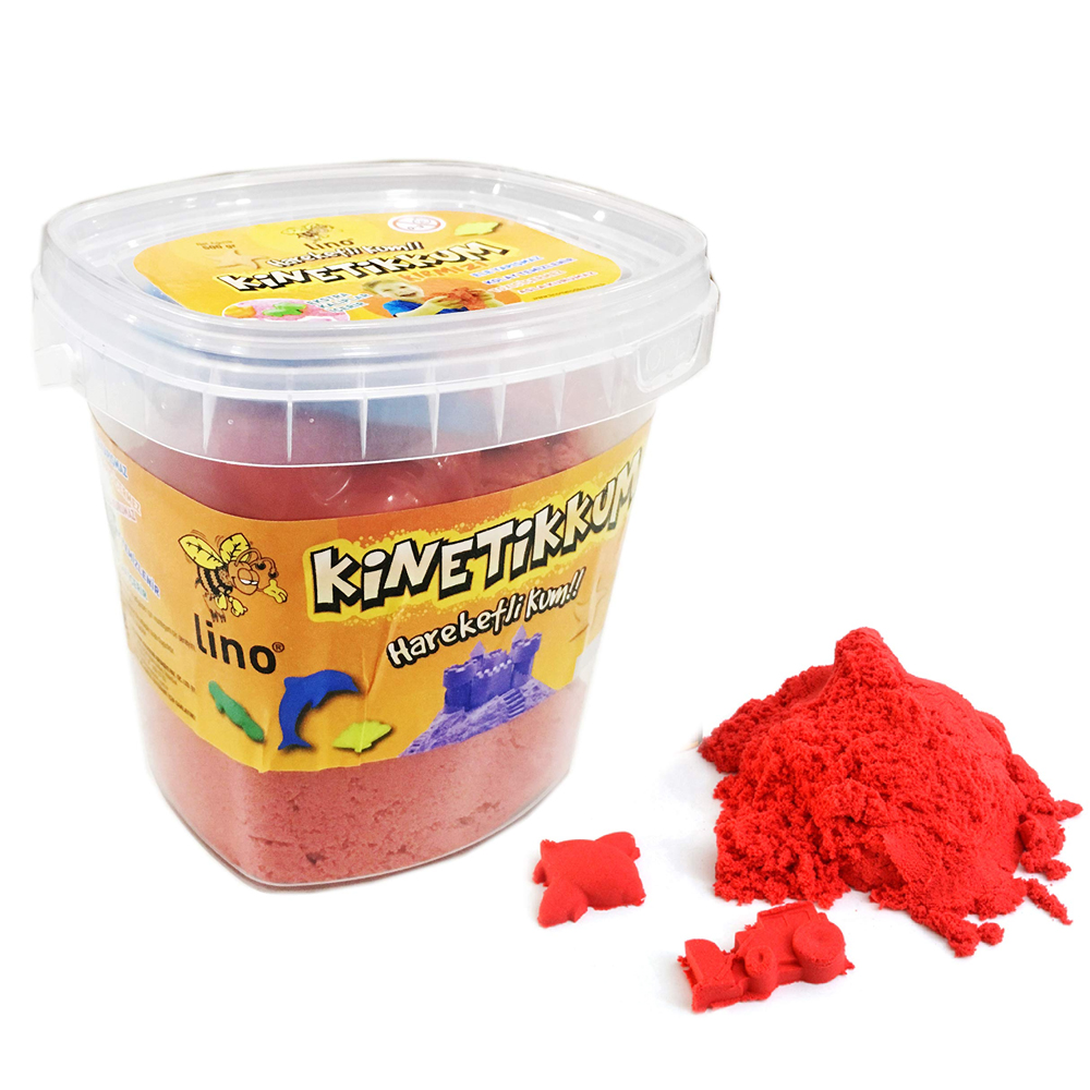 Lino Kinetik Kum Kovalı 500 Gr 3 Lü Kalıp Kırmızı Ln-500Kr