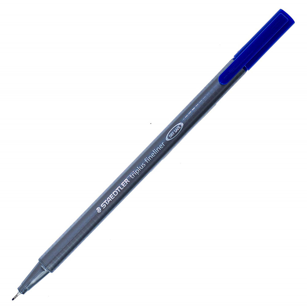 Staedtler Fineliner Triplus Üçgen 0.3 Mm Mavi 334-3 - 10'lu Paket