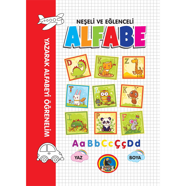 4E BOYAMA KİTABI NEŞELİ VE EĞLENCELİ ALFABE KARATAY YAYINEVİ