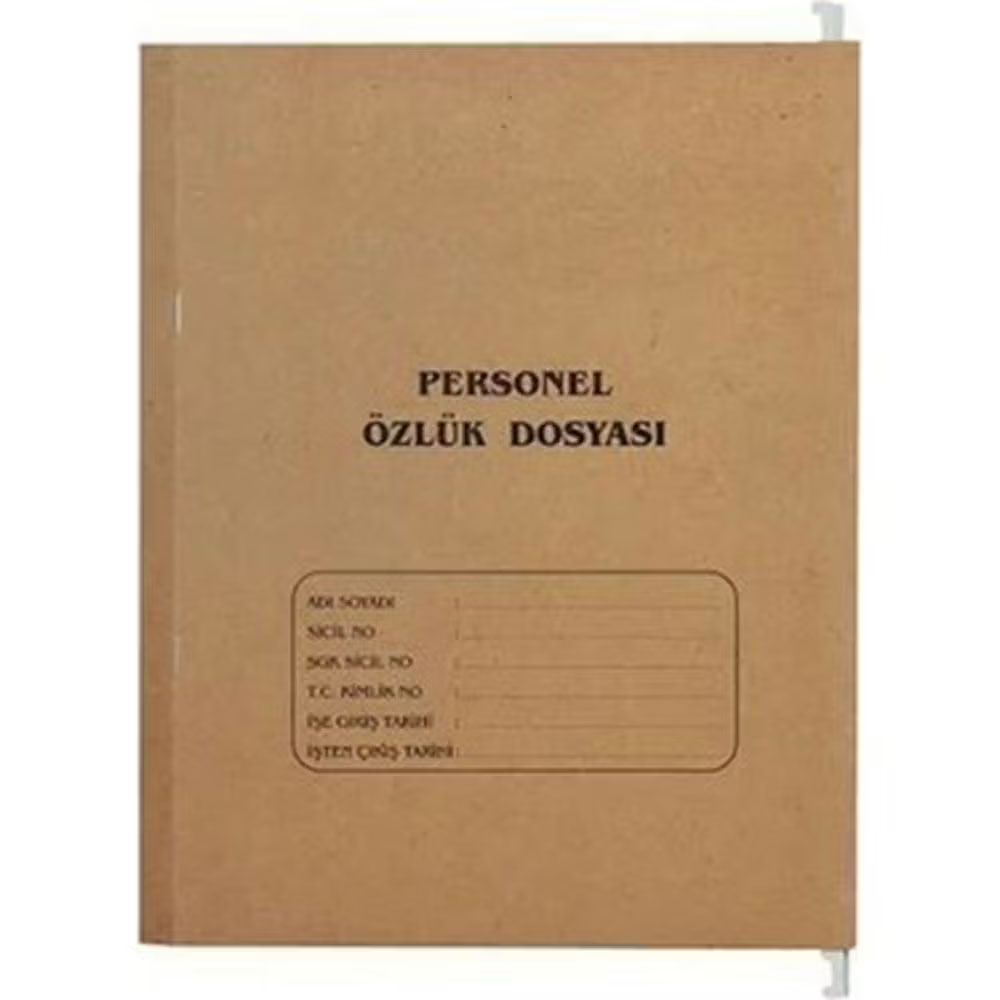 GÜLPAŞ PERSONEL ÖZLÜK DOSYASI 4 SEPERATÖRLÜ ASKILI DEMİR ÇUBUK 21X30