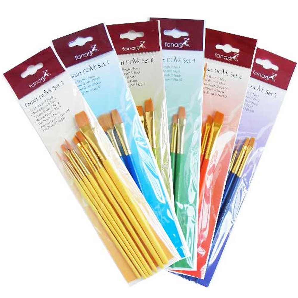 Fanart Fırça Seti Academy Seri 500 No:4 4 Lü F-7500.S4