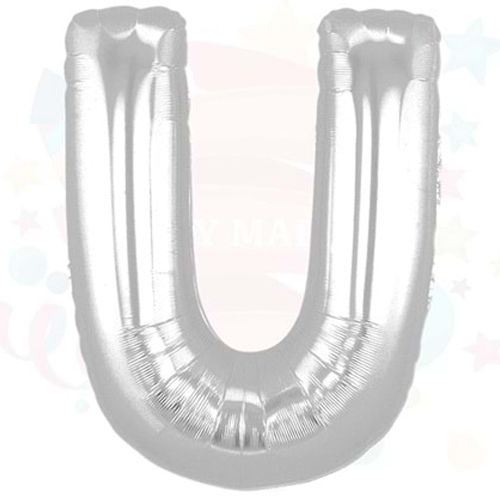 NEDİ BALON FOLYO 40 HARF GÜMÜŞ U 01362
