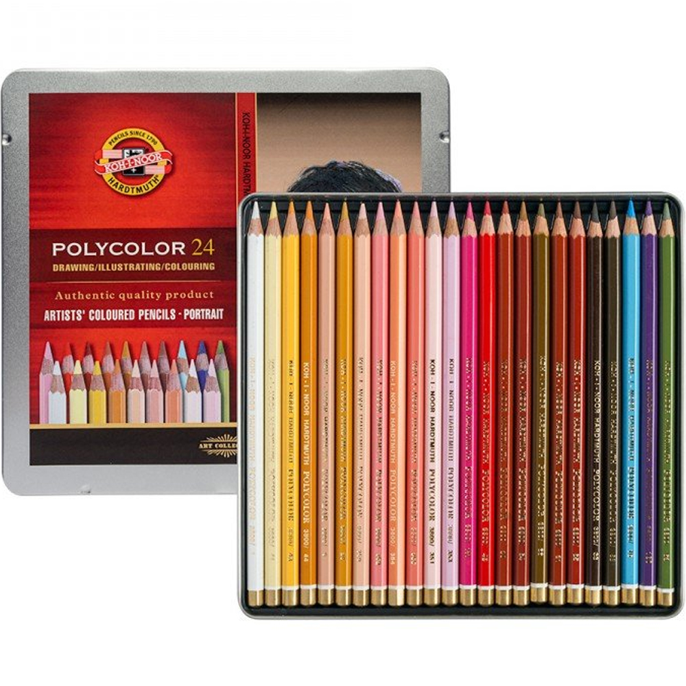 KOH-İ NOOR SET OF ARTİST´S COLOURED PENCİLS 3824 24