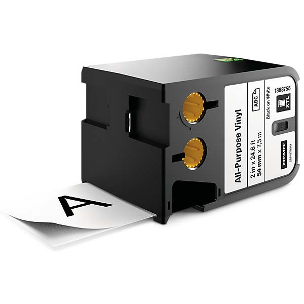 DYMO XTL ÇOK AMAÇLI VİNİL 54 MM X 7 M BEYAZ/SİYAH 1868755