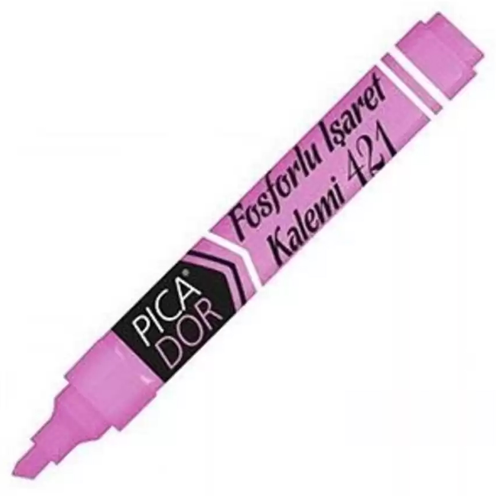 Picador Fosforlu Kalem Pastel Pembe 421 - 10'lu Paket