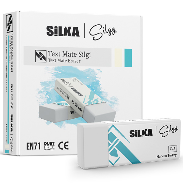 SİLKA TEXT MATEL ÖĞRENCİ SİLGİSİ 20 Lİ BEYAZ ART.1