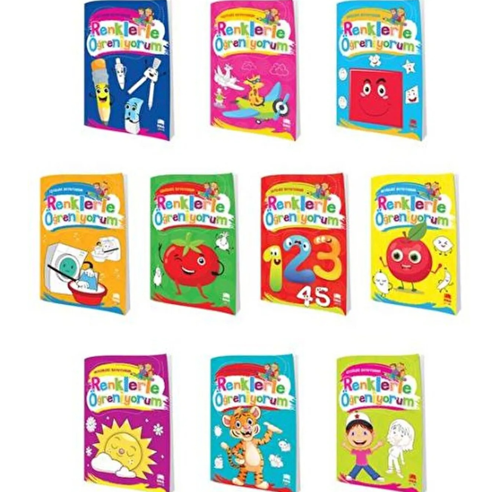 EMA RENKLERLE ÖĞRENİYORUM BOYAMA 1-10/EMAÇOCUK