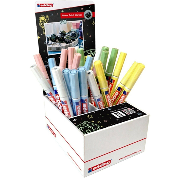 EDDİNG MARKÖR DEKOR BOYA 25 Lİ DİSPLAY PASTEL (52.205)