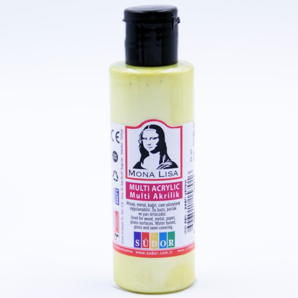 MONA LİSA MULTİ AKRİLİK 70 ML İNCİ SARI SD160-11