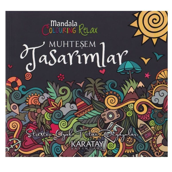 4E BOYAMA KİTABI MUHTEŞEM TASARIMLAR MANDALA KARATAY