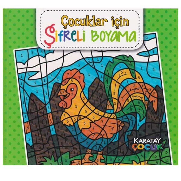 4E BOYAMA KİTABI ÇOCUKLAR İÇİN ŞİFRELİ MANDALA KARATAY