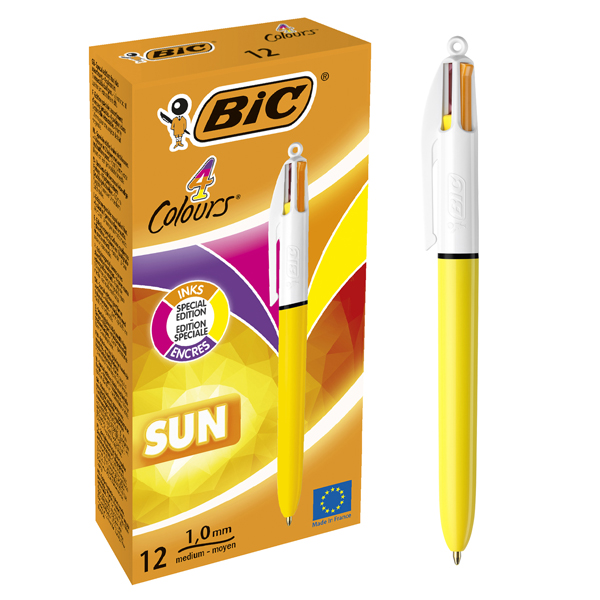 Bic Tükenmez Kalem 4 Colours Sun 12 Li - 12'li Paket