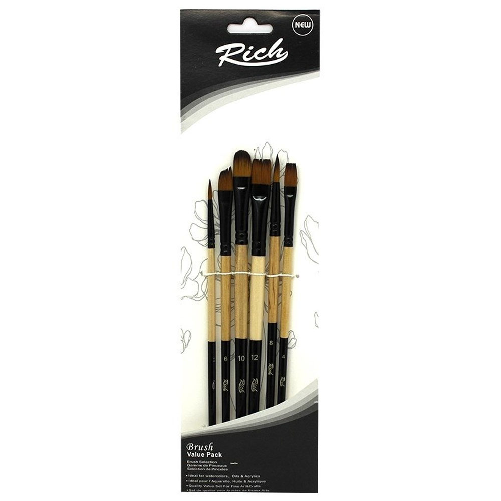 RİCH YENİ SERİ FIRÇA KARMA 6 LI SET 2