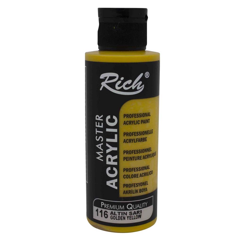 RİCH AKRİLİK BOYA MASTER 120 CC ALTIN SARI 120-116