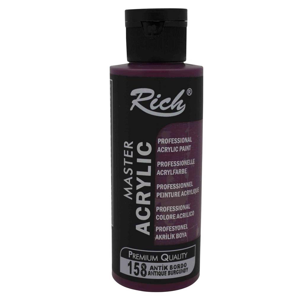 RİCH AKRİLİK BOYA MASTER 120 CC ANTİK BORDO 120-158