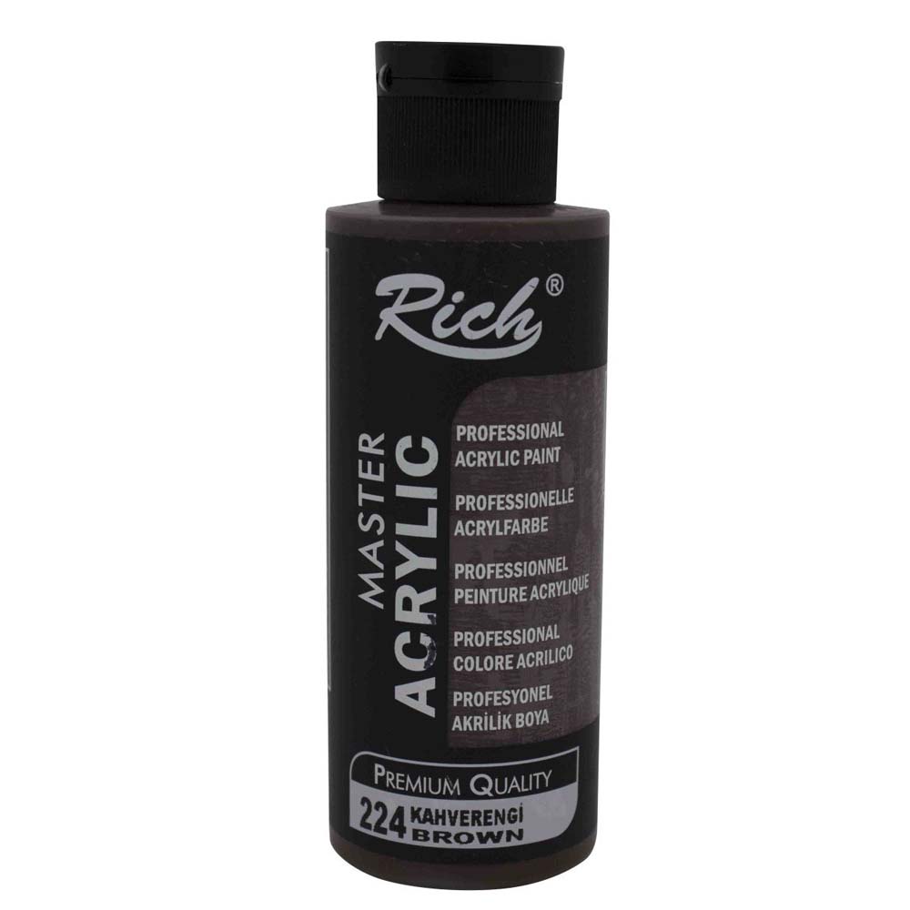 Rich Akrilik Boya Master 120 Cc Kahverengi 120-224