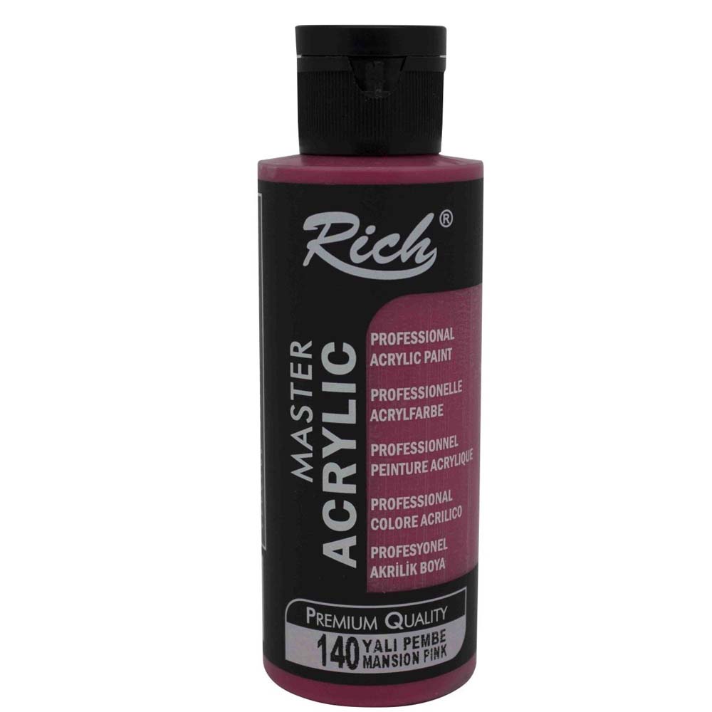 RİCH AKRİLİK BOYA MASTER 120 CC YALI PEMBE 140
