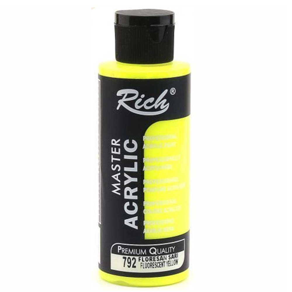 RİCH AKRİLİK BOYA FLORASAN MASTER 120 CC SARI
