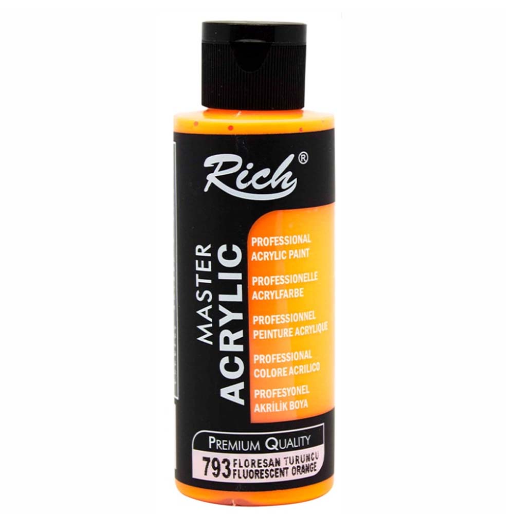 RİCH AKRİLİK BOYA MASTER 120 CC FLORASAN TURUNCU 120-793