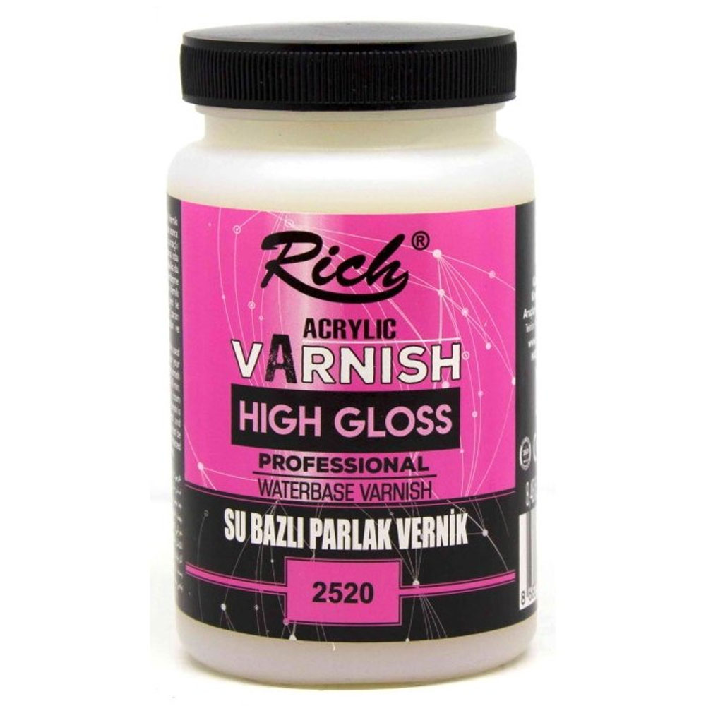 Rich Vernik Su Bazlı Parlak High Gloss 250 Cc Kavanoz 250-2520