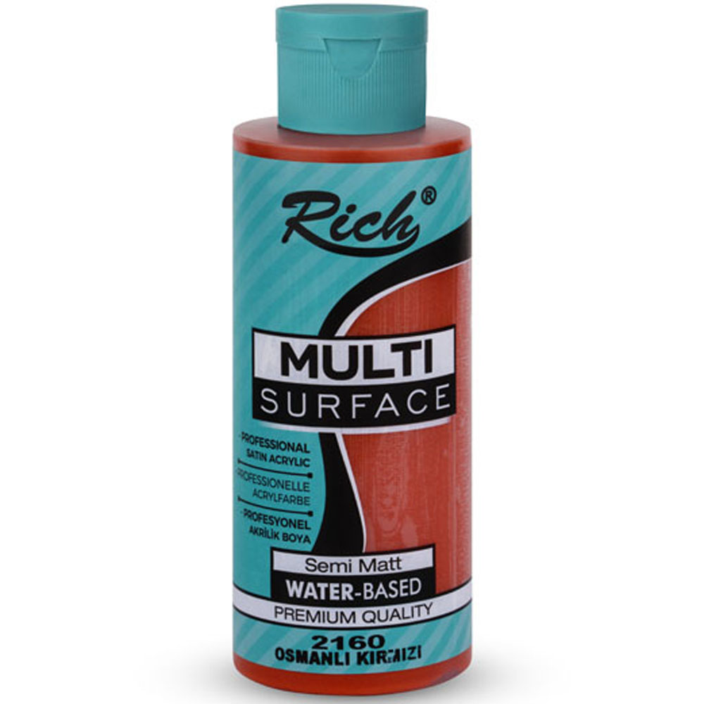 RİCH AKRİLİK BOYA MULTİ SURFACE 120 CC OSMANLI KIRMIZI 2160