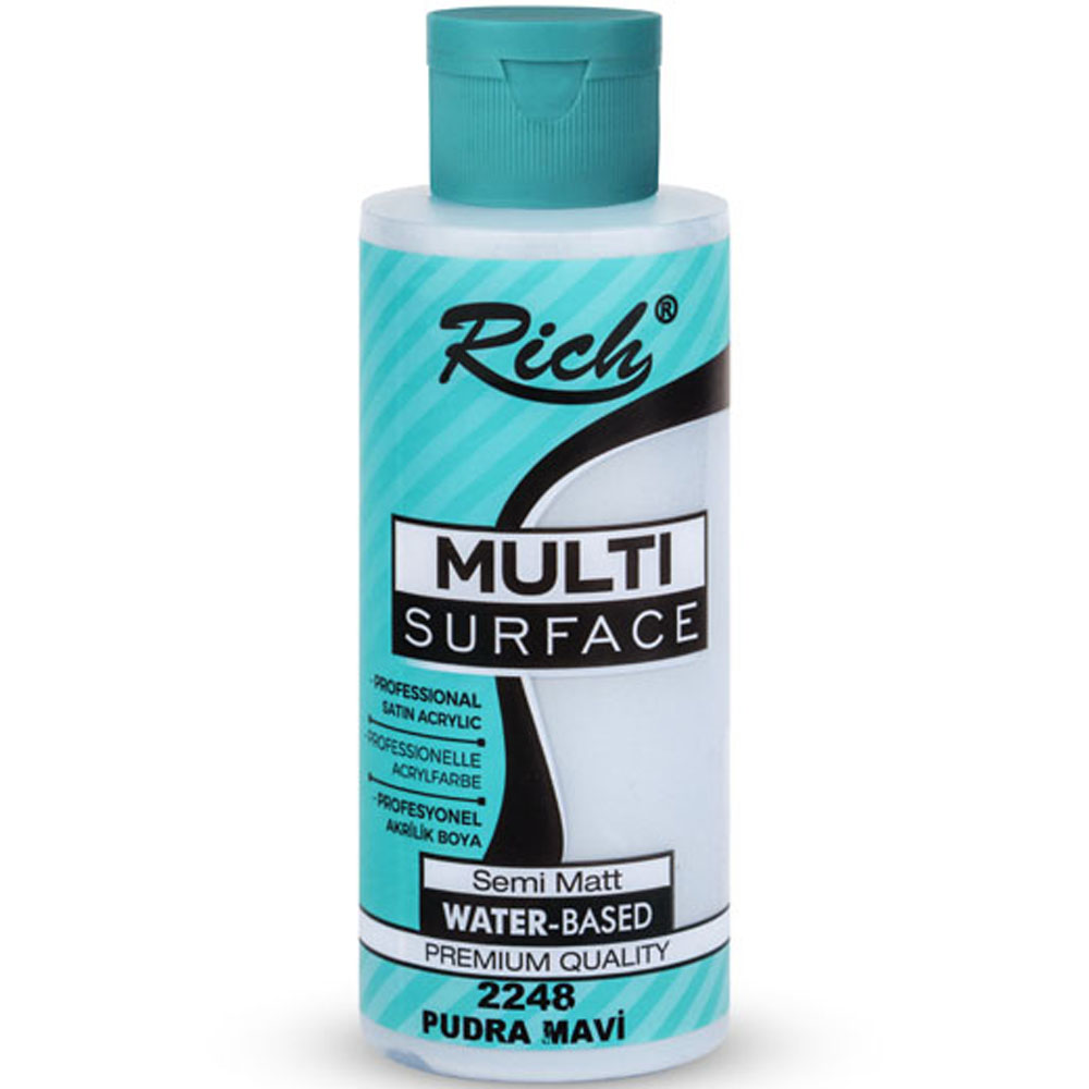 RİCH AKRİLİK BOYA MULTİ SURFACE 120 CC PUDRA MAVİ 2248