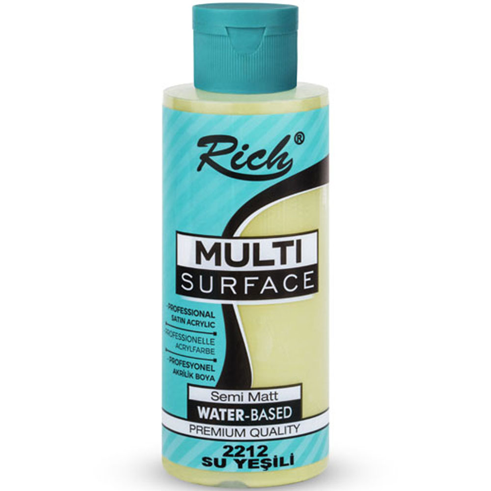 RİCH AKRİLİK BOYA MULTİ SURFACE 120 CC SU YEŞİLİ 120-2212