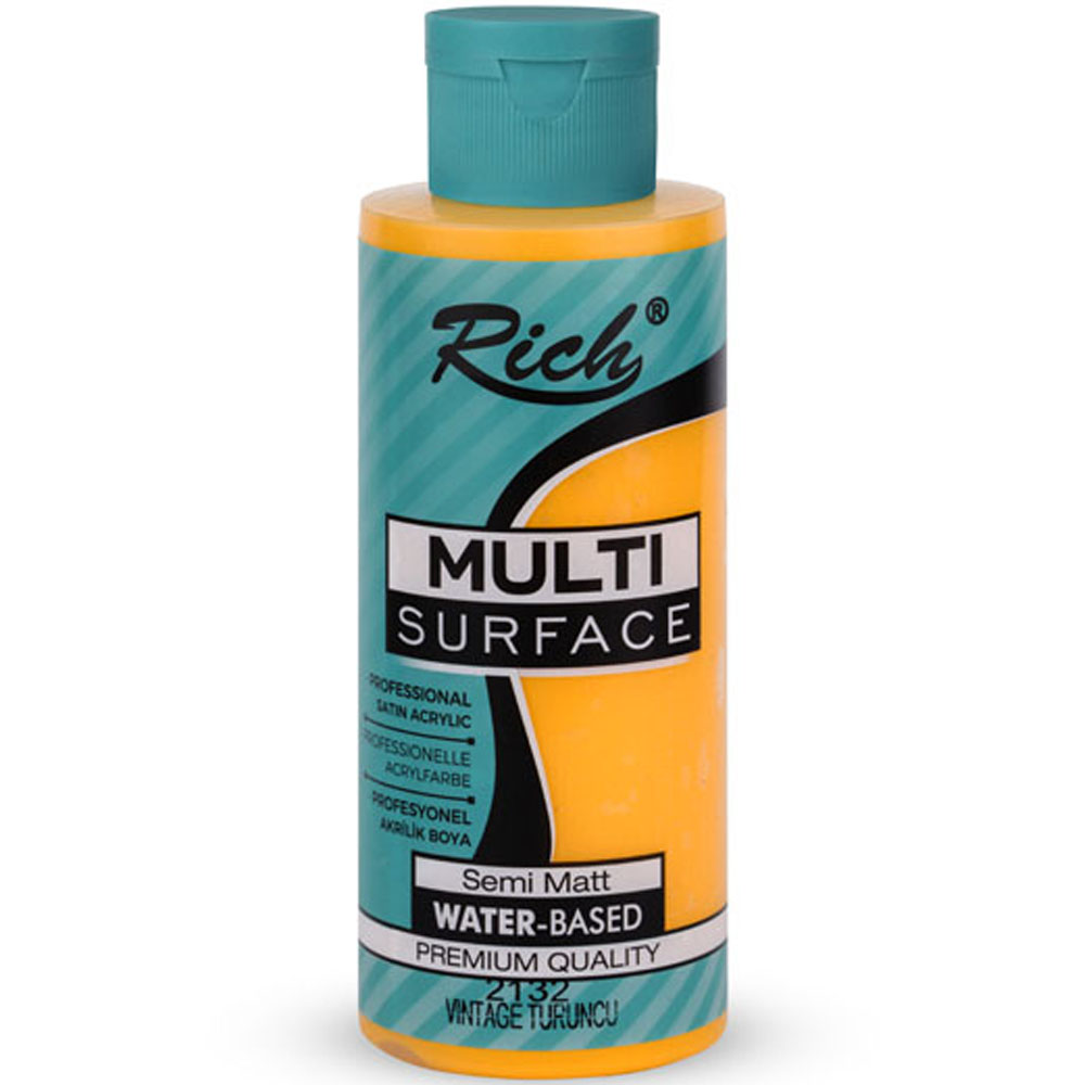 RİCH AKRİLİK BOYA MULTİ SURFACE 120 CC VİNTAGE TURUNCU 2132
